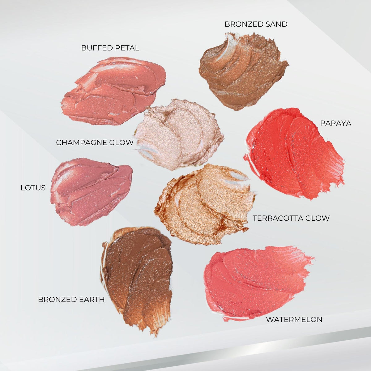 Fitglow Beauty Multi-Use Pressed + Cream Color | Skincare-infused Color Eyeshadow + Blush + Brow + Illuminator + Corrector