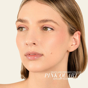 Fitglow Beauty Multi-Use Pressed + Cream Color | Skincare-infused Color Eyeshadow + Blush + Brow + Illuminator + Corrector
