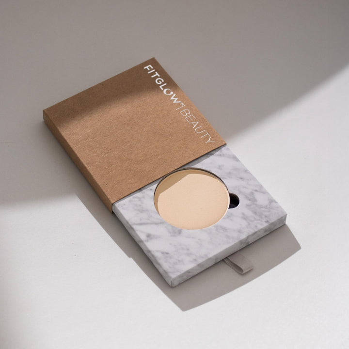 Fitglow Beauty Multi-Use Pressed + Cream Color | Skincare-infused Color Eyeshadow + Blush + Brow + Illuminator + Corrector