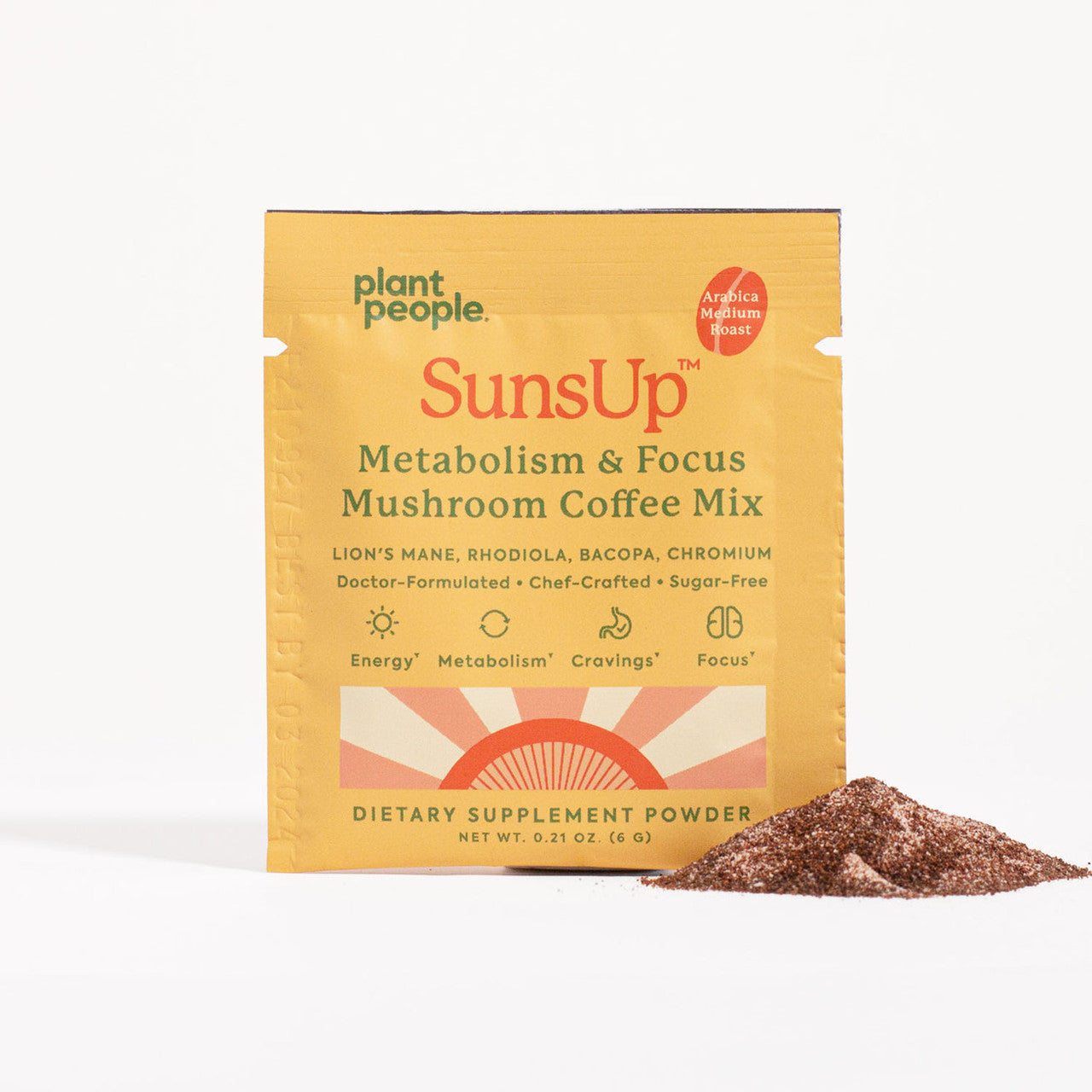 Plant People SunsUp | Metabolism & Focus Mushroom Coffee Mix