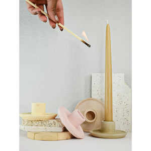 Kinfolk Studio Taper Candle Holder | Ivy | Pampas Grass