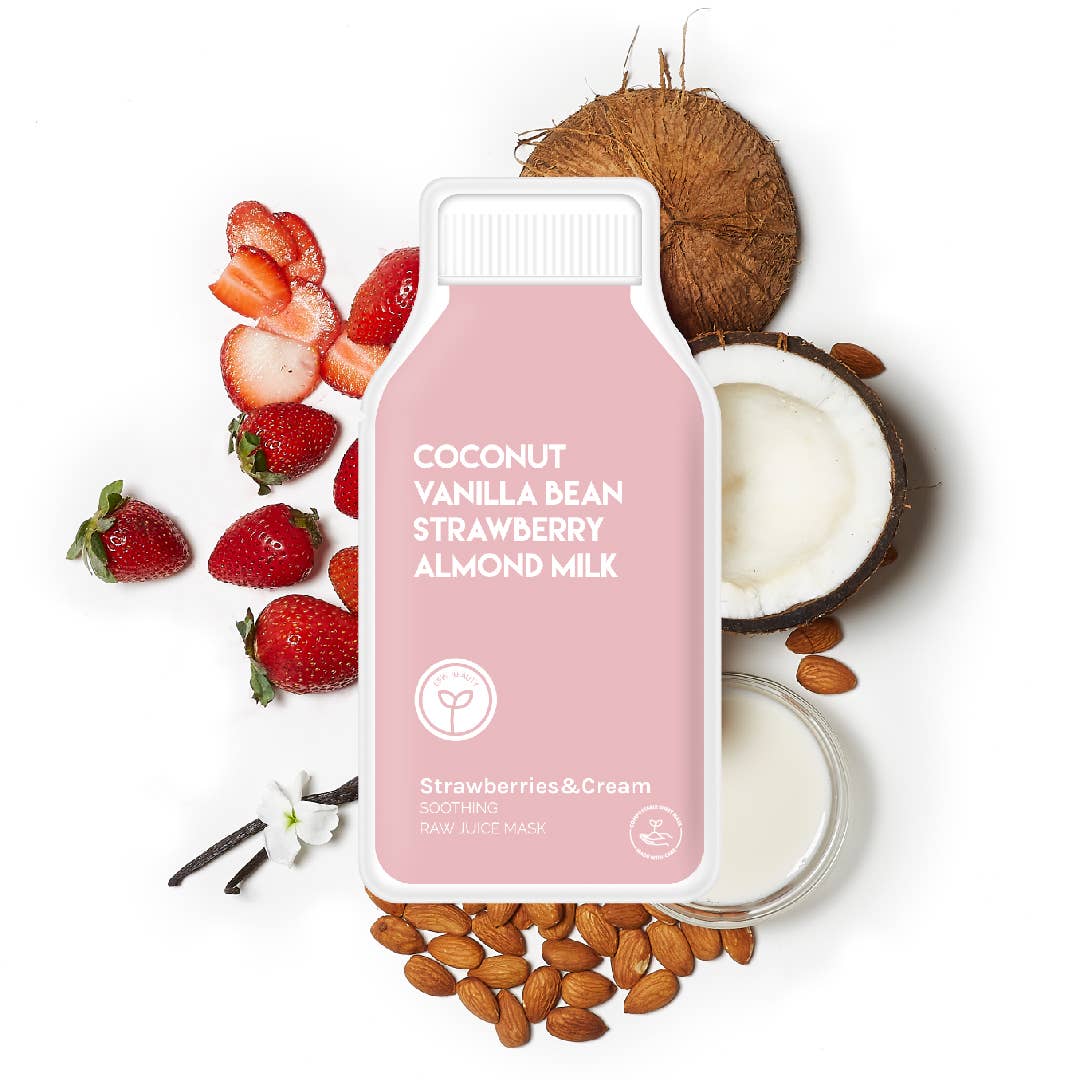 ESW Beauty - Strawberries and Cream Soothing Raw Juice Sheet Mask
