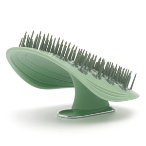 Manta Soft Bristle Hair Brush | Serene Green