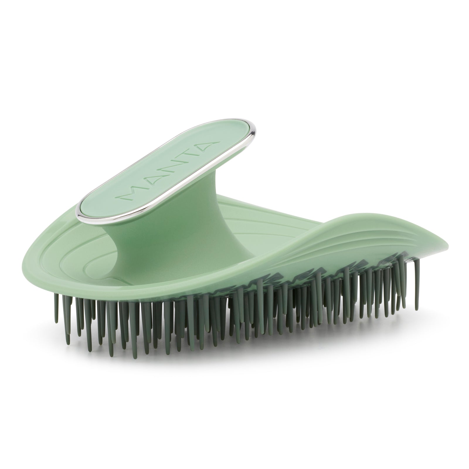 Manta Soft Bristle Hair Brush | Serene Green