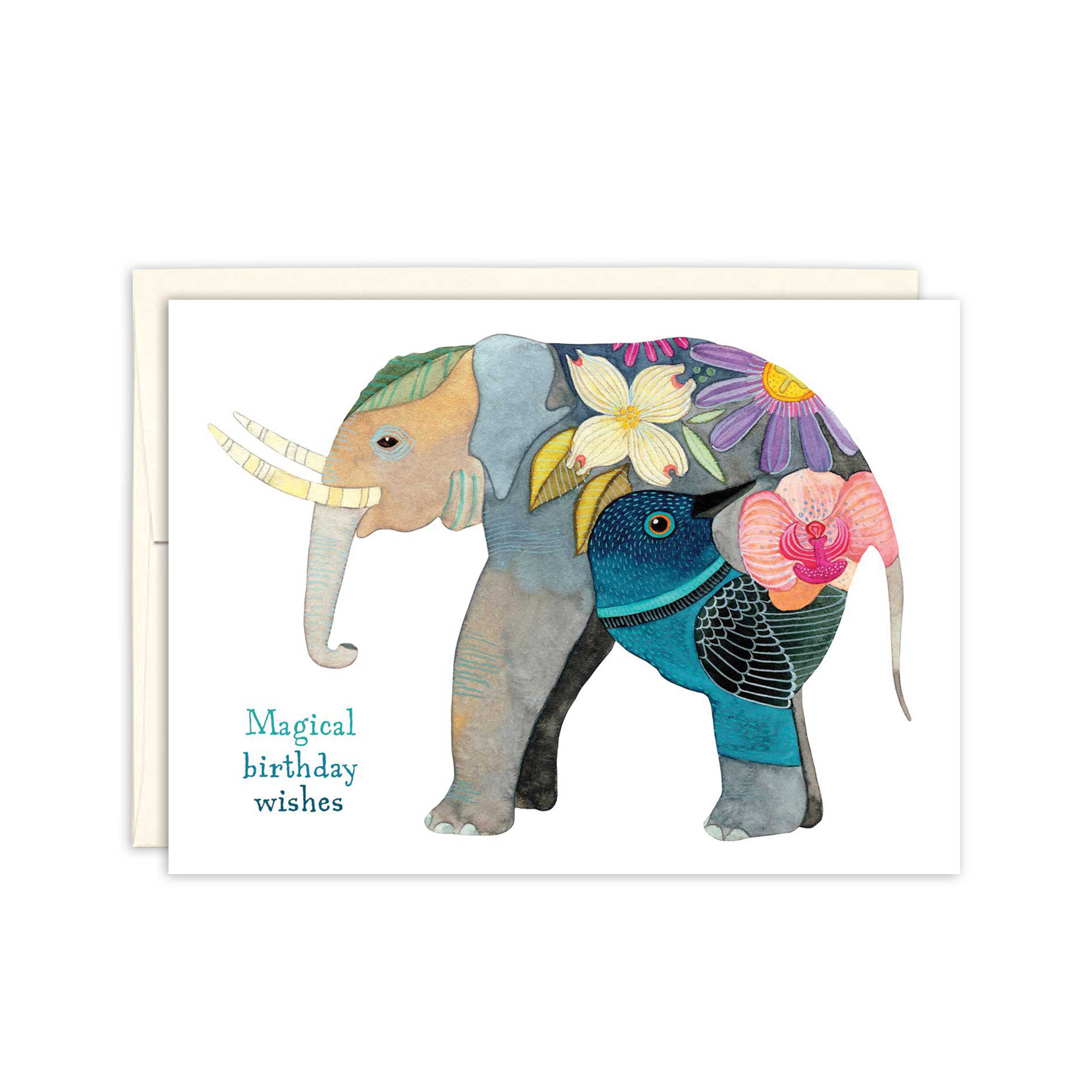 Biely & Shoaf - Artistic Elephant Birthday Card