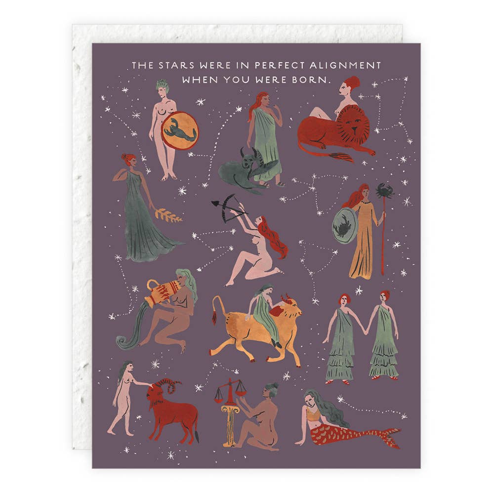 Seedlings Astrological Ladies | Birthday Card
