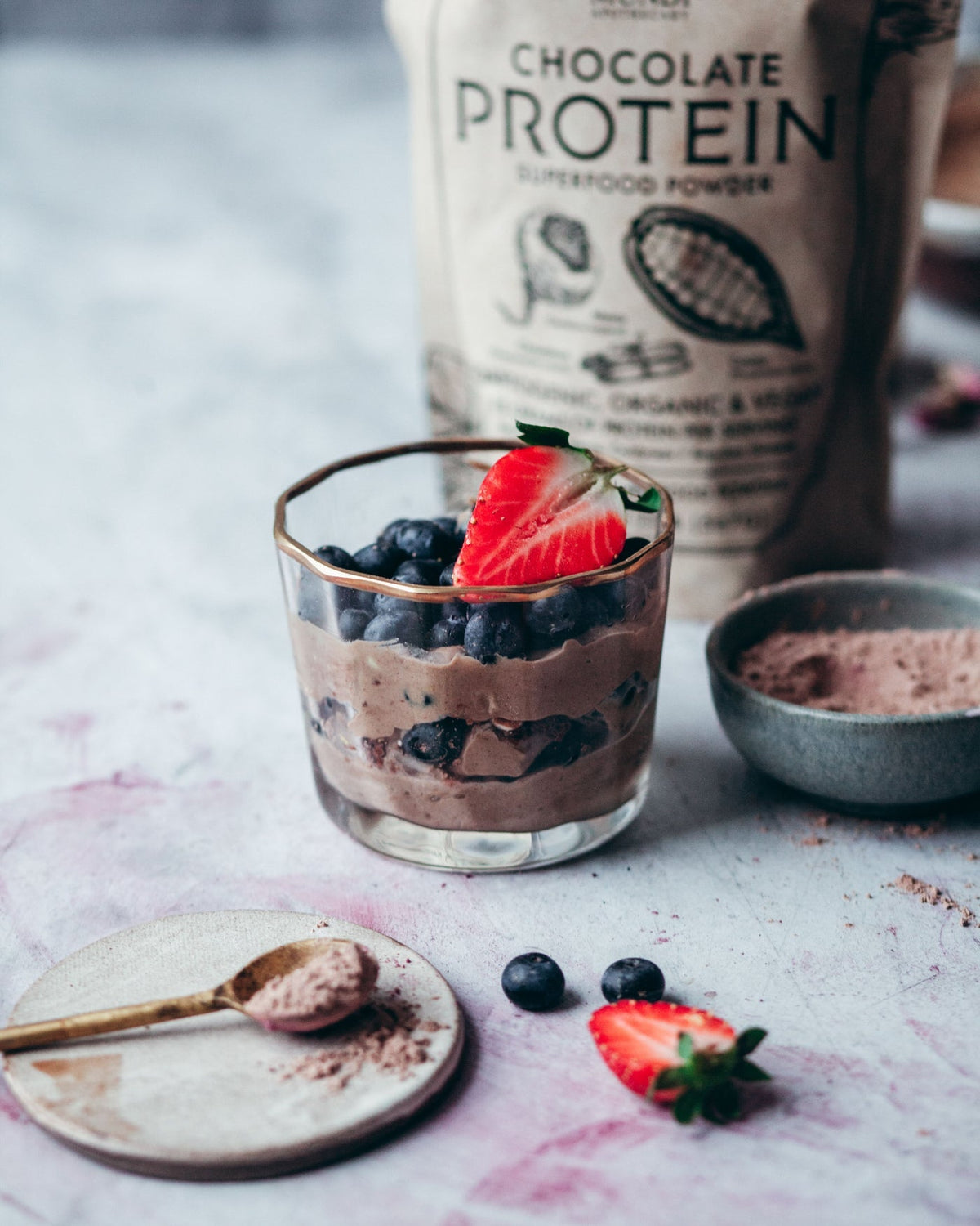 Anima Mundi Chocolate Protein Superfood Powder | organic + adaptogenic