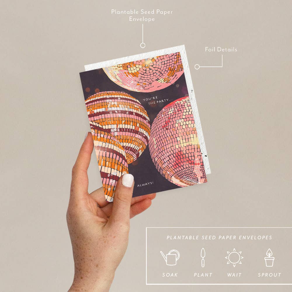 Seedlings Disco | Birthday Card