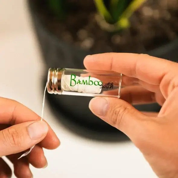 Bamboo Switch Organic & Vegan Bamboo Floss | Natural White ~ Refillable