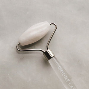MOUNT LAI The Vitality Qi White Jade & Stainless Steel Dual Action Facial Roller