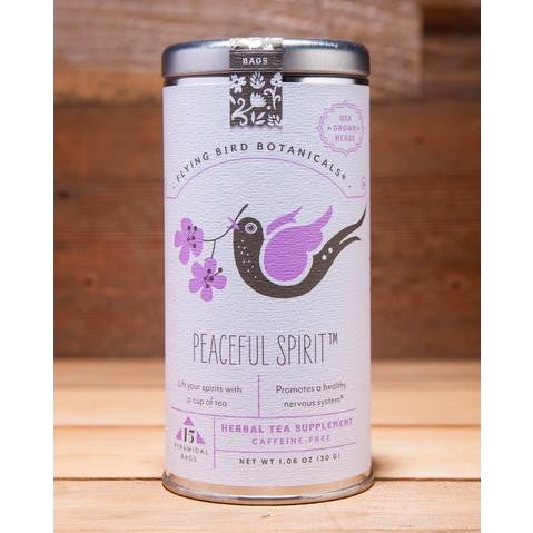 Flying Bird Botanicals | Peaceful Spirit Organic Tea Bags | 15ct.