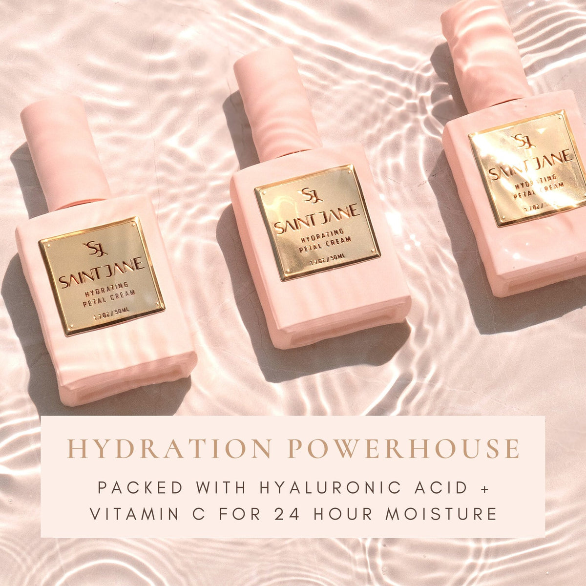 Saint Jane Hydrating Petal Cream - Hyaluronic Acid + Vitamin C Daily Moisturizer