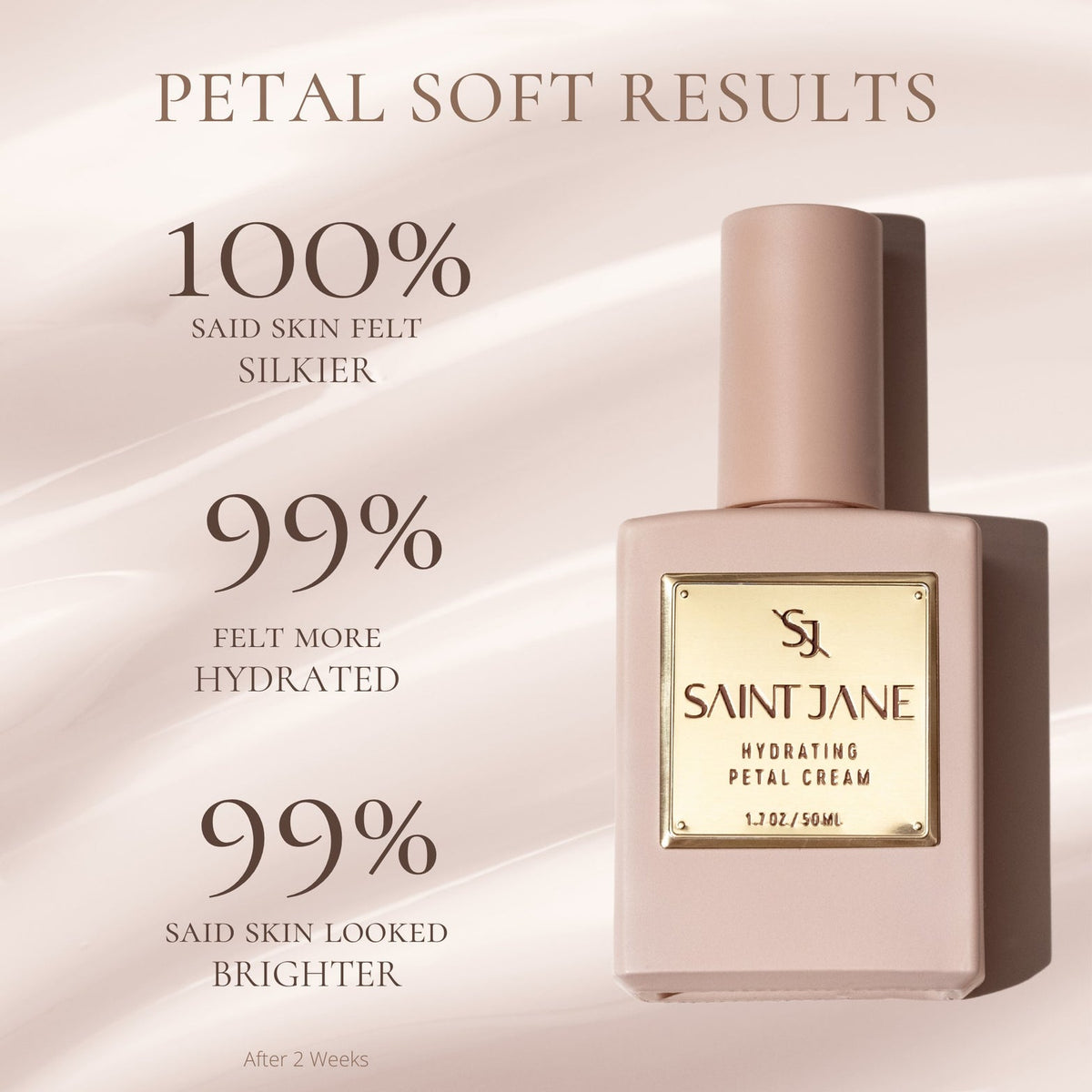 Saint Jane Hydrating Petal Cream - Hyaluronic Acid + Vitamin C Daily Moisturizer