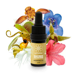 LOTUSWEI Sacred Awareness Anointing Oil ~ For Heightened Intuition, Awakening, Energetic Perception