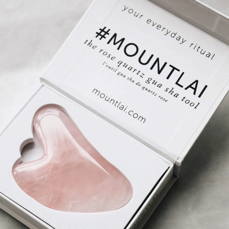 Mount Lai ~ The Rose Quartz Gua Sha Facial Lifting Tool