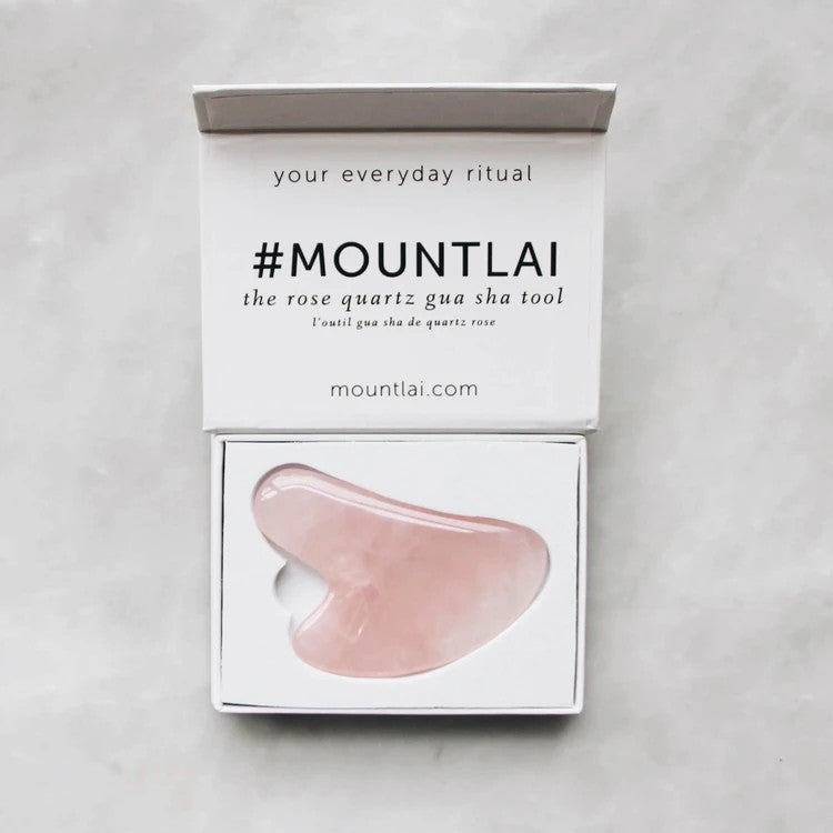 Mount Lai ~ The Rose Quartz Gua Sha Facial Lifting Tool