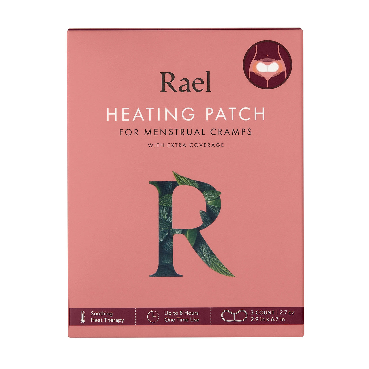 RAEL Heating Patch for Menstrual Cramps | 3 count