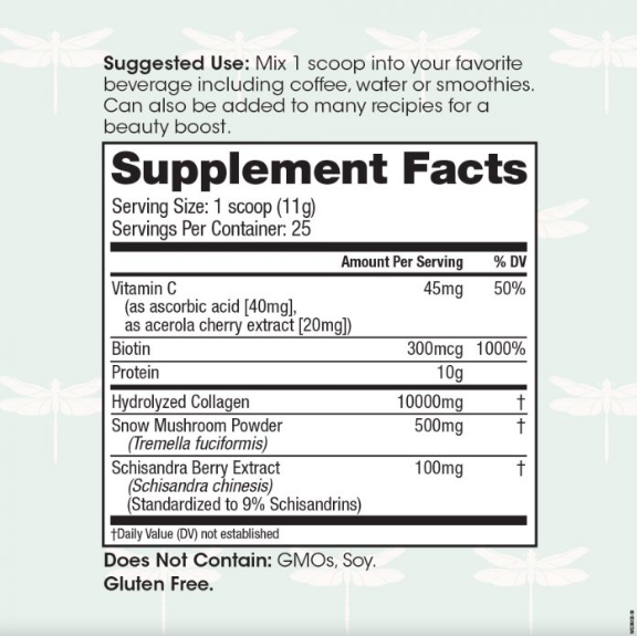 Winged Wellness Glow Up Collagen | Skin + Stress Drink Mix