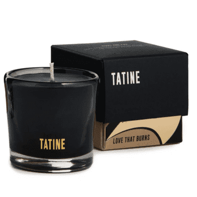 Tatine Petite 3 Ounce Black Wax Candle ~  Love That Burns