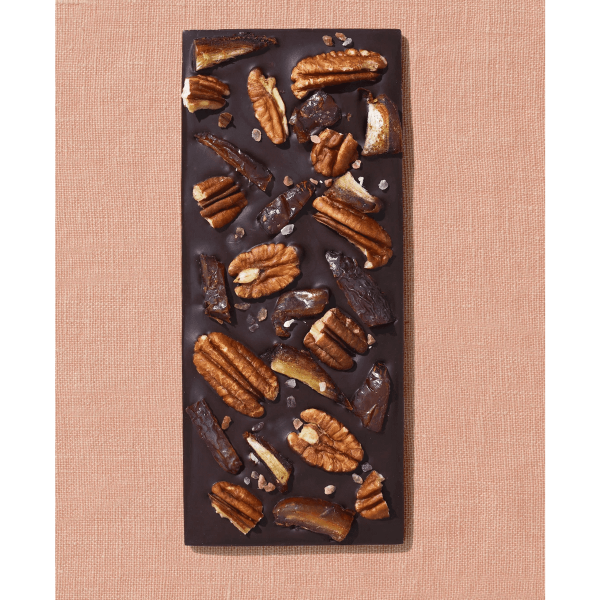 Spring & Mulberry Date Sweetened Chocolate Bar ~ Madijool Dates, Pecans, Himalayan Salt