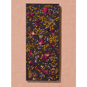 Spring & Mulberry Date Sweetened Chocolate Bar ~ Lavender, Bee Pollen, Rose Petal