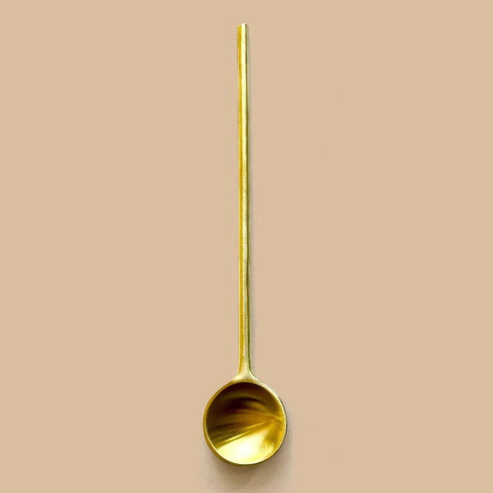 Anima Mundi Brass Spoon | Handmade 100% Solid Brass