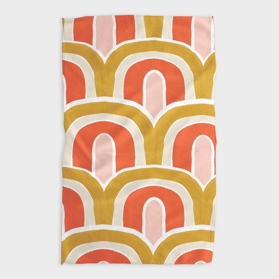 Geometric Pattern Kitchen Tea Towel