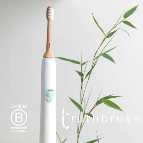 truthbrush | 2 Sonicare Replacement Heads | The world's FIRST solid bamboo electric toothbrush head