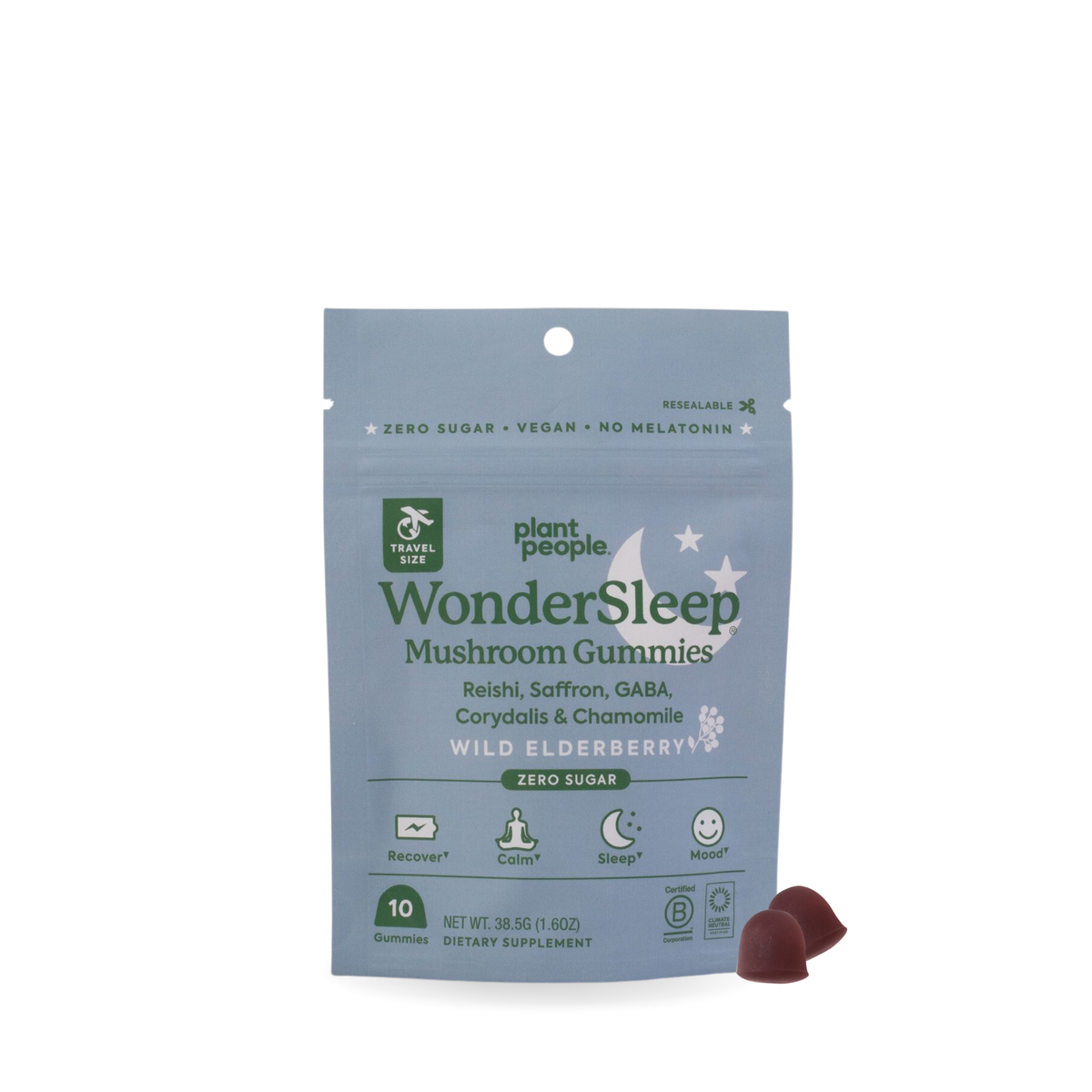 Plant People - Grab-n-Go Size: WonderSleep Mushroom Gummies
