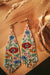 Mayana Designs Co | Beaded Handwoven Wildflower Fringe Earrings (Tan)