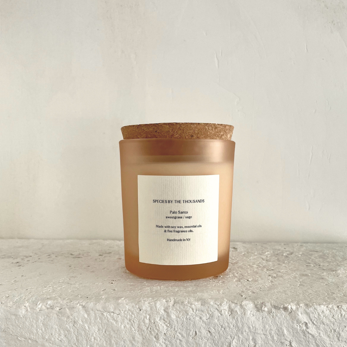 Species by the Thousands | Palo Santo, Sweetgrass + Sage Handcrafted Scented Soy Candle